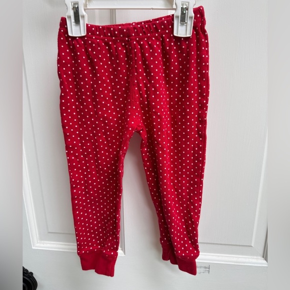 HB 3T Girls Red and White Polka Dot Christmas Holiday Leggings Pants - Picture 1 of 5